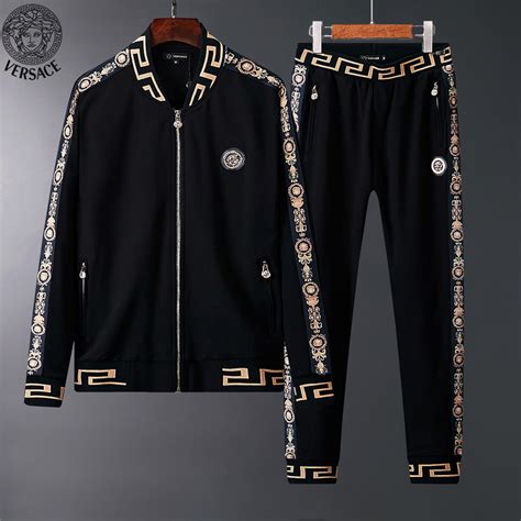 mens versace denim joggers|versace tracksuit men's for cheap.